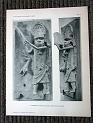 zz-lusc19,tafel 15 benin nigeria,bronze-platte mit figur und leopard (